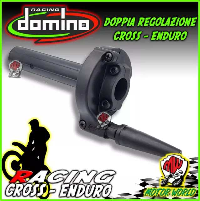 Comando Gas Rapido Domino 1361.03 Racing Universale Moto Offroad Cross Enduro