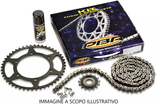 Kit De Transmission Chaine Avec Couronne Et Pignon Pour Cagiva 125 Mito S.p. 92-