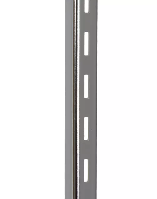 3 foot Chrome Slotted Standard - ½ inch slots 1 inch on center 2