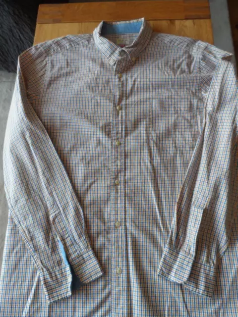 Next Cotton Check  Long Sleeve Shirt - Size Xxl