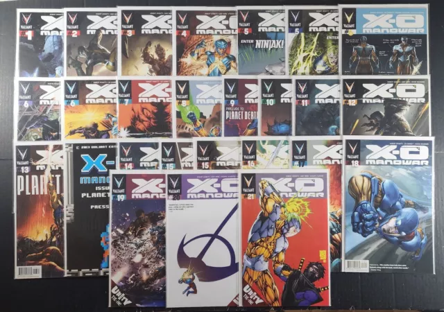 X-O MANOWAR VOL 3 #1- 21 w/VARIANTS & INCENTIVE VALIANT COMICS 2012 LOT OF 26