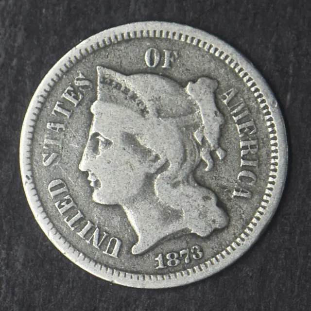 1873 3C Three Cent Nickel - COINGIANTS -
