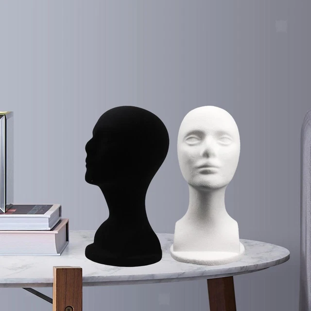 2 Pièces Multifonctionnel Tête De Mannequin Modèle Bijoux Affichage