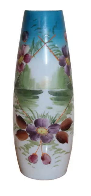 VASE - Hand Painted Glass