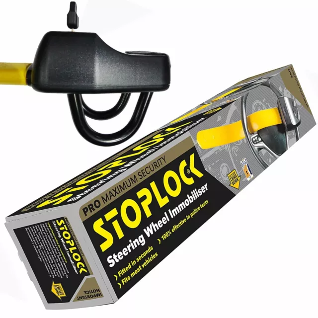 Stoplock PRO Lenkradschloss Auto Van Wohnmobil Diebstahlsicherung hohe Sicherheit .C ✅ 3