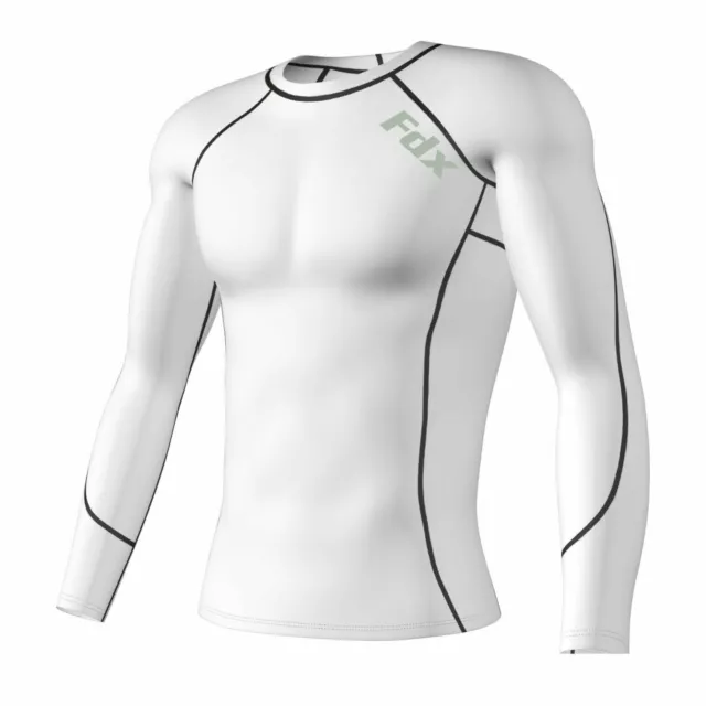 Mens Compression Base layer Shirt long Sleeve Top Long tight thermal sports wear