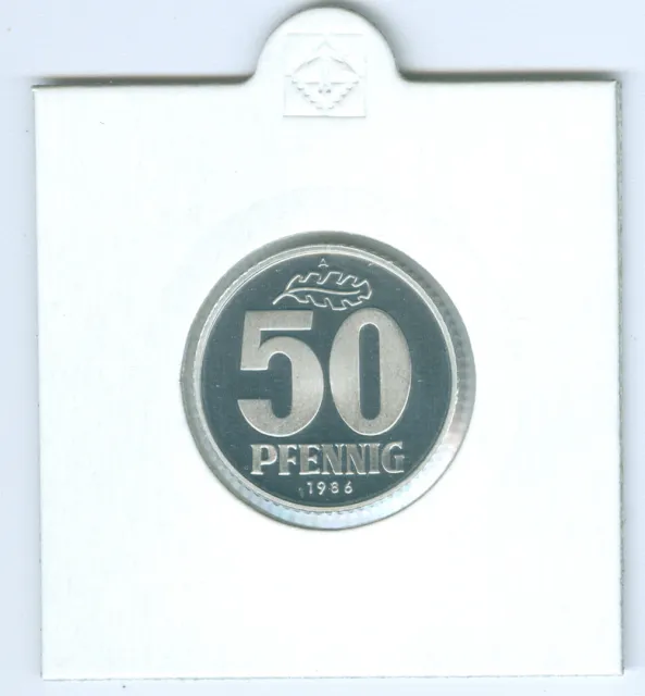 DDR  50 Pfennig  PP  (Wählen Sie zwischen: 1982 - 1989)