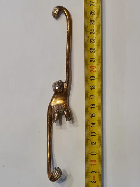 Laiton Singe Forme Tribal Porte Poignée Fait à la Main Laiton Singe Forme Tribal Porte Poignée Fait à la Main