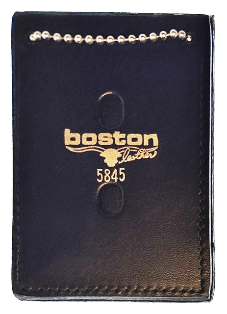 BOSTON LEATHER BADGE / ID HOLDER NECK CHAIN: Generic for all Shapes / Cutouts...