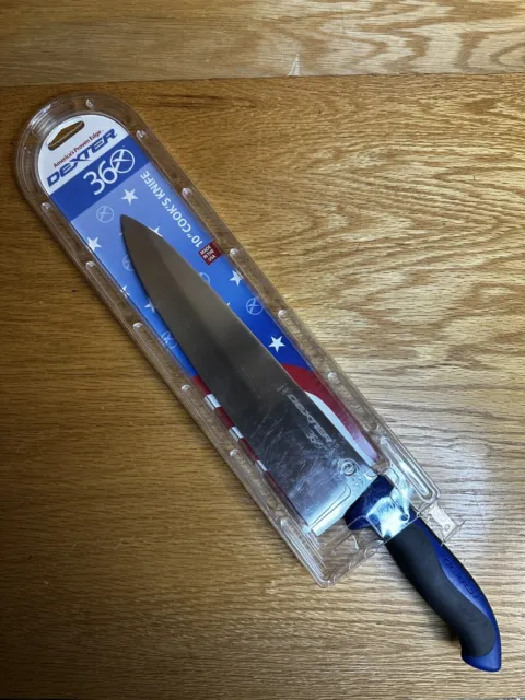 Dexter 10" Chef's Cook's Knife, Blue Handle S360-10