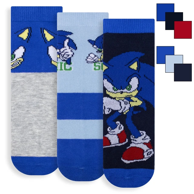 Lot de 5 Paires de chaussettes Sonic bébé- Taille 27/30 - Sonic