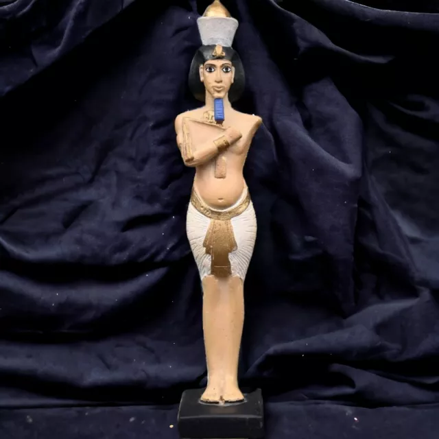 Rare Akhenaten Statue - Ancient Egyptian Pharaoh, Finest Stone Craftsmanship