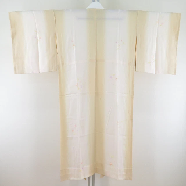 Juban Kimono inner wear Silk Gradation petal pattern Brown 52.0inch Women's