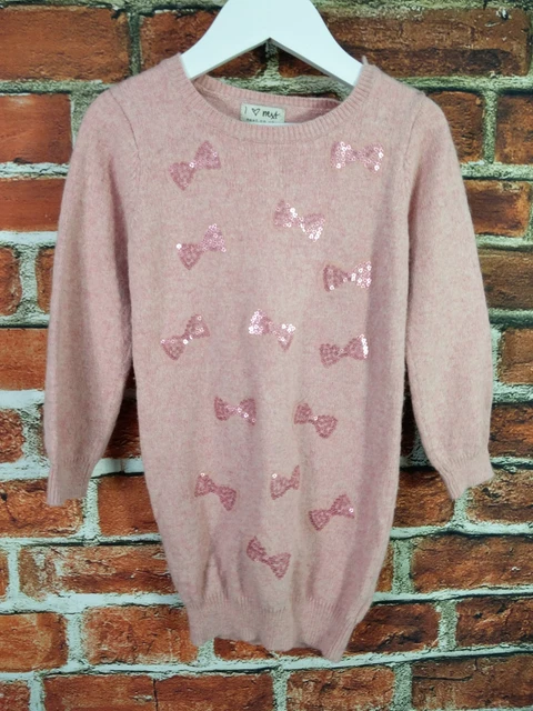 Pacchetto Bambina 4 Anni M&S Next John Lewis Gap Paillettes Fiocco Set Maglione Stella 104 Cm 5