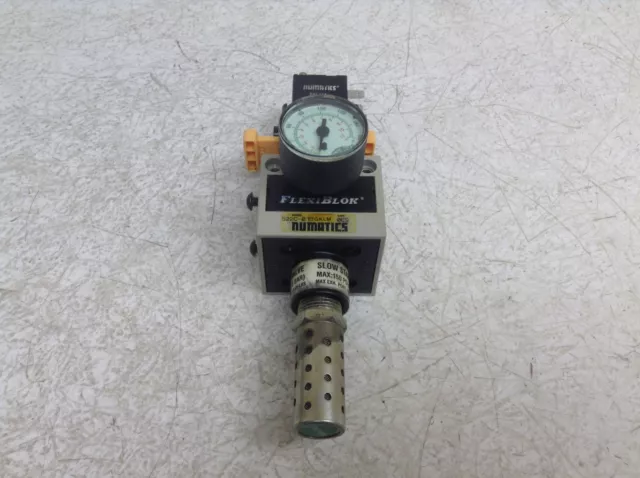 Numatics S22C-03BGKLM Slow Start Valve & Shut Off Quick Exhaust S32-43A 24 VDC