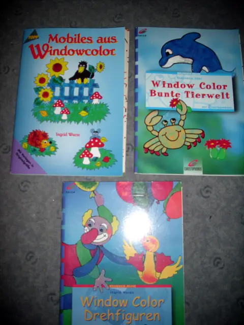 ++++  Window  Color  -  3  Bücher + Vorlagen  -  Viele  Tolle  Malmotive  ++++++