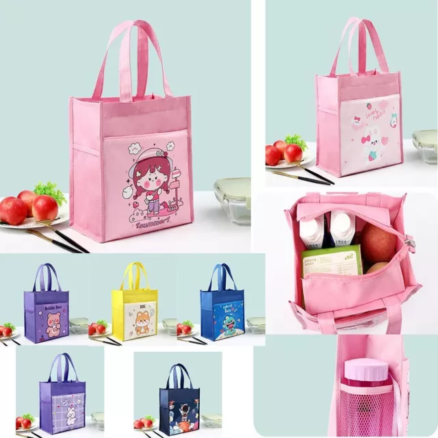 Cute Lunch Bag Cartoon Cooler Warm Box Portable Insulated Thermal Bag  Women