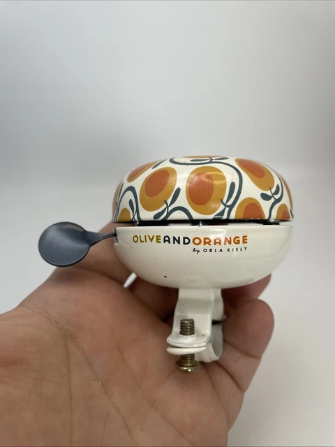 OLIVE AND ORANGE by Orla Kiely Bicycle Bike Bell PicClick UK