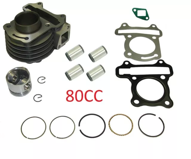 Big Bore Kit GY6 50cc to 80cc Scooter Moped 139 QMB 139QMB Cylinder Piston Rings