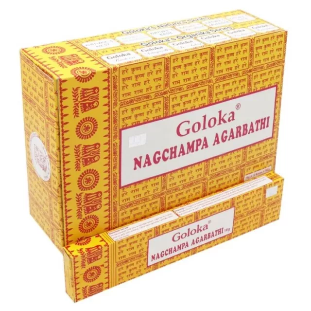 Goloka Nag Champa Räucherstäbchen Incense Stick Agarbatti Verschiedene Mengen