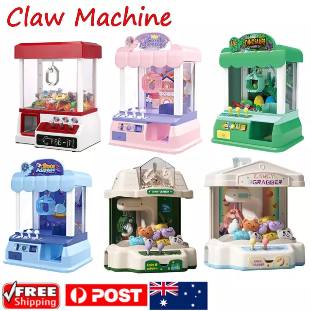 Vending Arcade Claw Machine Candy Crane Game Coin Operated Catch Prize Kids Toys