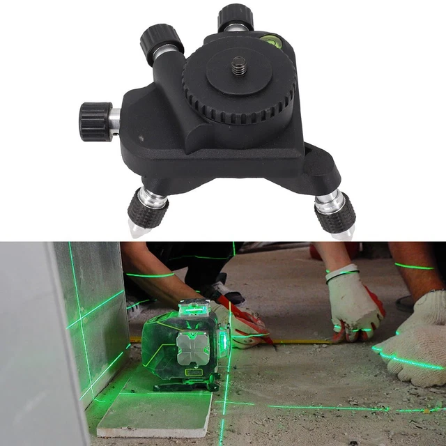 Adattatore di livello supporto misuratore 1 pz 360 gradi base di regolazione supporto parti