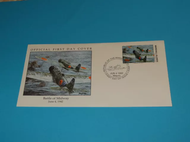 WWII FDC W43-4 Midway Japan Kate Type 97 Torpedo * 50th Anniversary