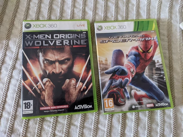 The Amazing Spider-Man Et X-Men Wolverine Origins – Xbox 360 – FR (Lot De 2)