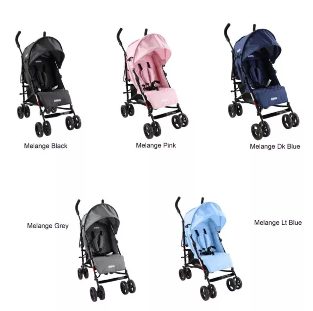 Arc Baby Stroller Pushchair Buggy Pram Lightweight Wide Seat- Free Raincover