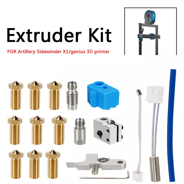 For Artillery 3D Printer Sidewinder X1&Genius Nozzle Hotend Silicone Sleeve Kit