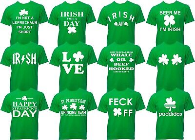 S. Patrizio T-Shirt Uomo Donna Funny Paddys Irlanda Irish Bere Birra Top