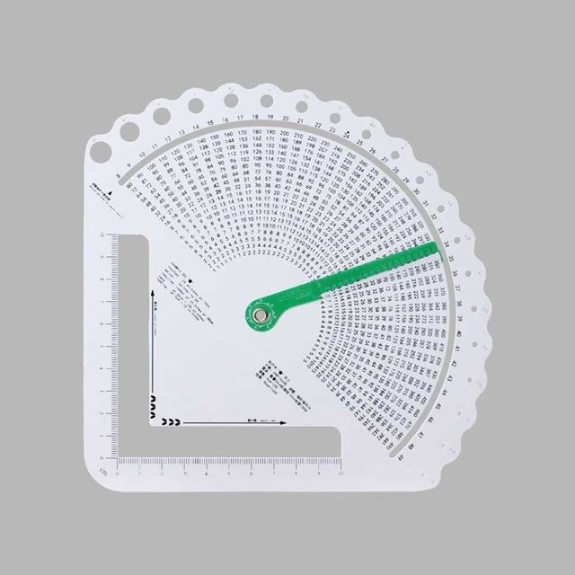 Pointer Plastic Ruler MULTIFUNCTIONAL PLASTIC MEASURING Ruler for Needle Sizes and Frame ...