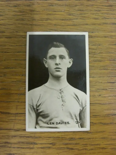 04/02/1922 Trade Card: Cardiff City - Len Davies [Card No.21] D.C. Thomson/Adven