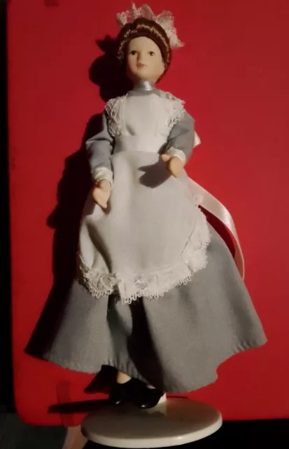 Dolls House Porcelain Maid Doll 1/12th Scale