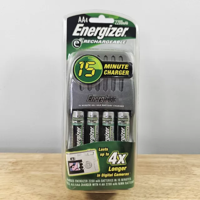 ENERGIZER CH15MN GRAY 15-Minute Fast Battery Charger AA/AAA NEW & Sealed $59.99 - PicClick