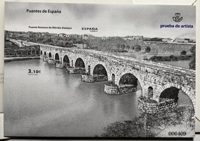 España - Prueba Filatélica N.º 113- 2013 - Puente Romano De Merica. Badajoz