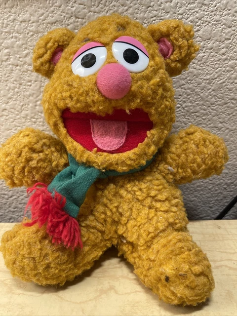 Vintage Baby Fozzie Bear Plush Jim Henson's Muppet Babies 1987 Stuffed Animal