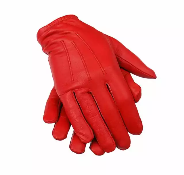 Beautiful Thin Leather Police Search Driving Gloves