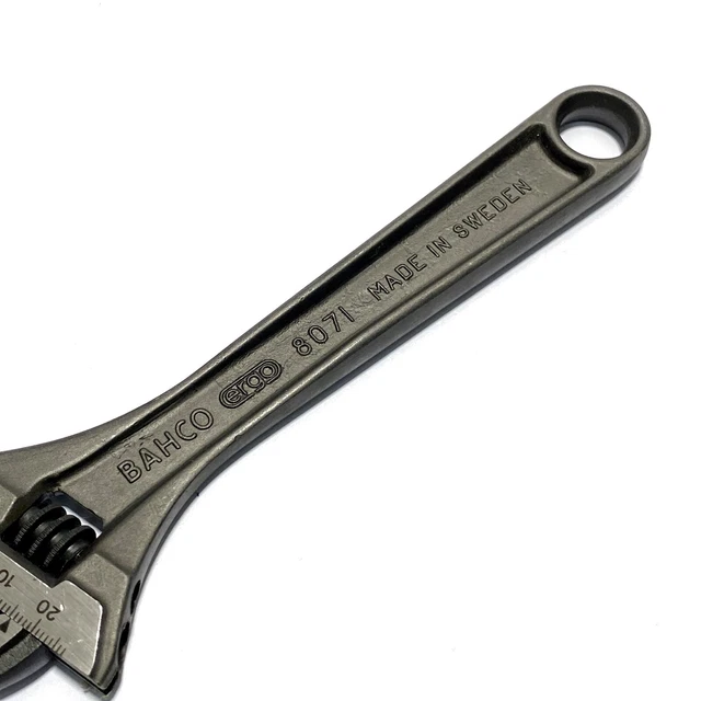 Bahco Ergo 8071 Clé Réglable 20.3cm 200mm. Noir Phosphate Finir 3