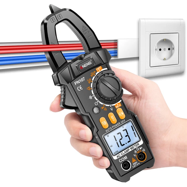 L# Digital Clamp Meter LCD Screen Flashlight 600A AC Current Tester for Electric