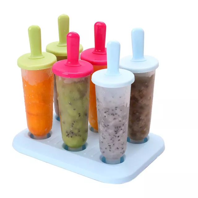 DIY Popsicle mold Set Sticks Ice Cream Mold Maker Frozen Tray Lolly Kitchen