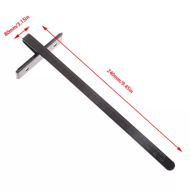 1 Satz Kreissägeblatt-Skalen-Linealführung 7 Zoll 240 mm Messwerkzeug 3