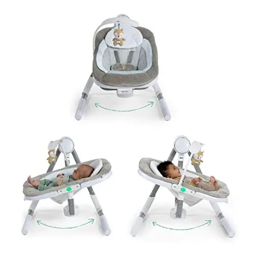 Ingenuity Anyway Sway 5-Speed Multi-Direction Portable Foldable Baby Swing