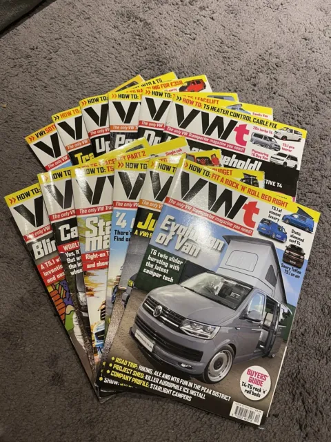 VWt Magazines Job Lot 2017  12 Issues Volkswagen Transporter Magazines