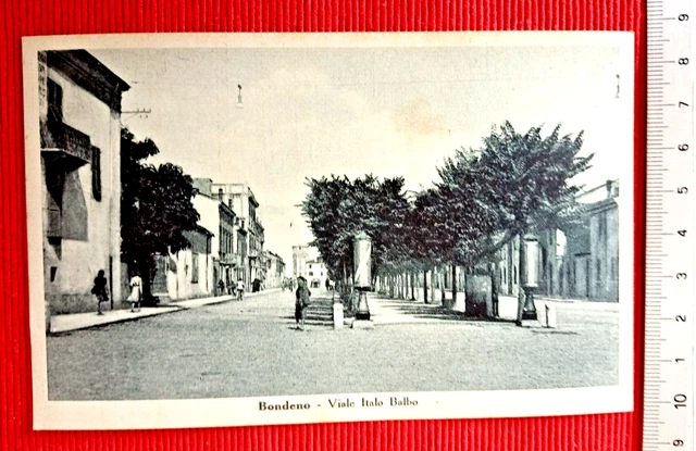 Ferrara - Bondeno Viale Italo Balbo - n. viag.- f. p.  animata -foto Giatti