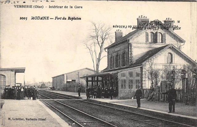 CPA 60 VERBERIE INTERIEUR DE LA GARE (erreur de frappe avec Modane dans la Savoi