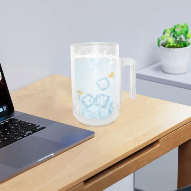 Beverage Tumbler Freezeable Drink Mug Insulated Freezer Beer Mug with for Drinks