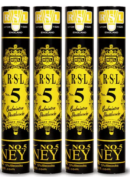 Genuine RSL Tourney No.5 Shuttlecocks Badminton Shuttle