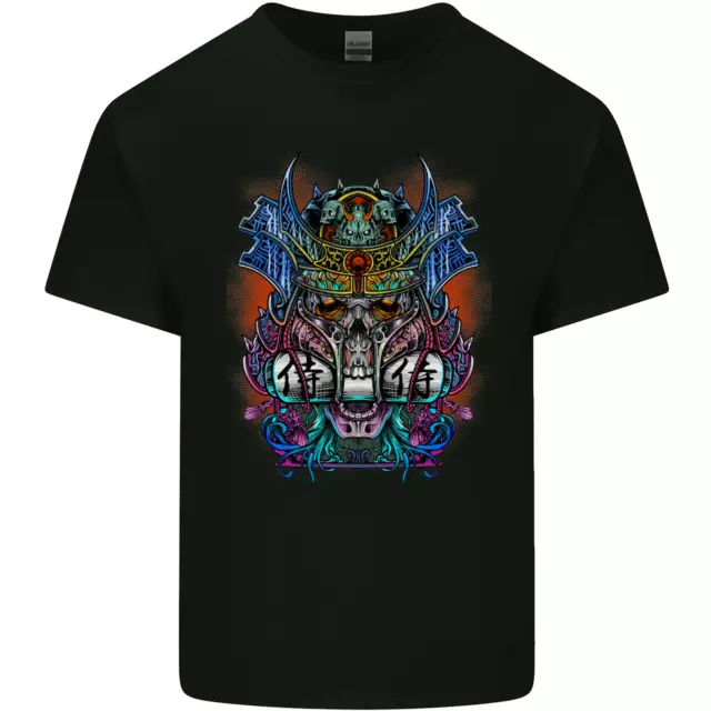 Samurai Skulls Japan Japanese MMA Mens Cotton T-Shirt Tee Top
