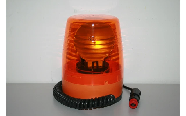Gyrophare Halogène HELLA KL 700 - 12V, Jaune | Puissance 55W, Lampe H1 | Pour Véhicules De Secours, Chantiers